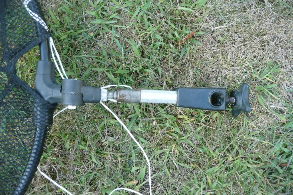 XQ Max leefnet steun 16 mm ring 40 cm en 250 cm lang, Watersport en Boten, Ophalen of Verzenden, Gebruikt, Net of Fuik