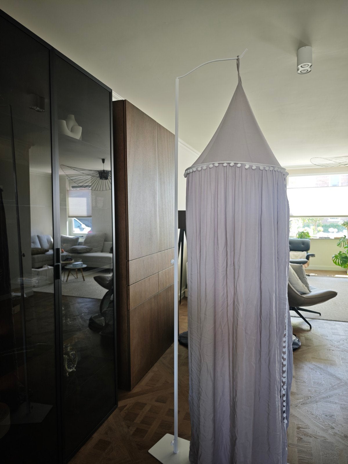 Mooie klamboe en hanger voor baby- of kinderkamer  - Roze/pa, Ophalen, Overige merken, Zo goed als nieuw, Ophangbaar