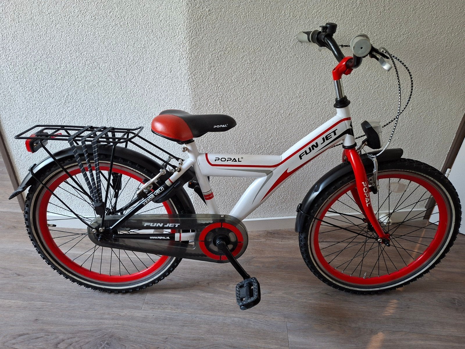 zeer nette jongens fiets 22 inch popal, Ophalen, Gebruikt, 22 inch, Handrem