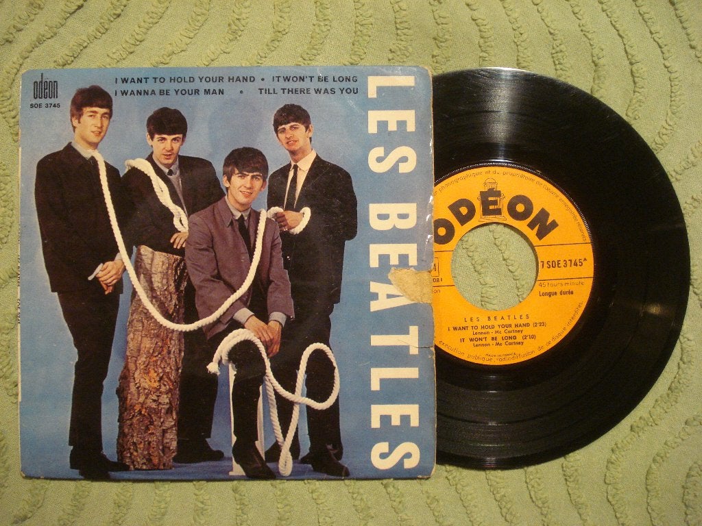 The Beatles 7" Vinyl EP: I want to hold your hand (Frankrijk, Gebruikt, 7 inch, Ophalen of Verzenden, EP