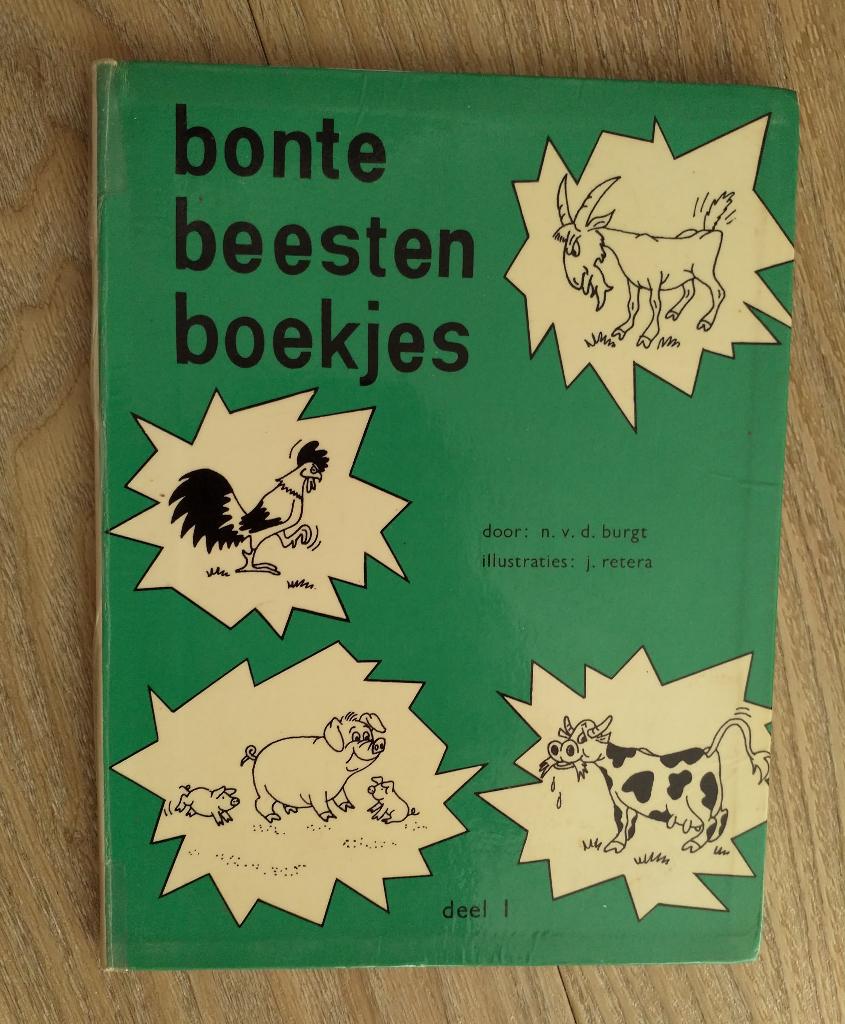 N. v.d. Burgt - Bonte beesten boekje deel 1, Boeken, Ophalen of Verzenden, Zo goed als nieuw, N. v.d. Burgt, Fictie algemeen