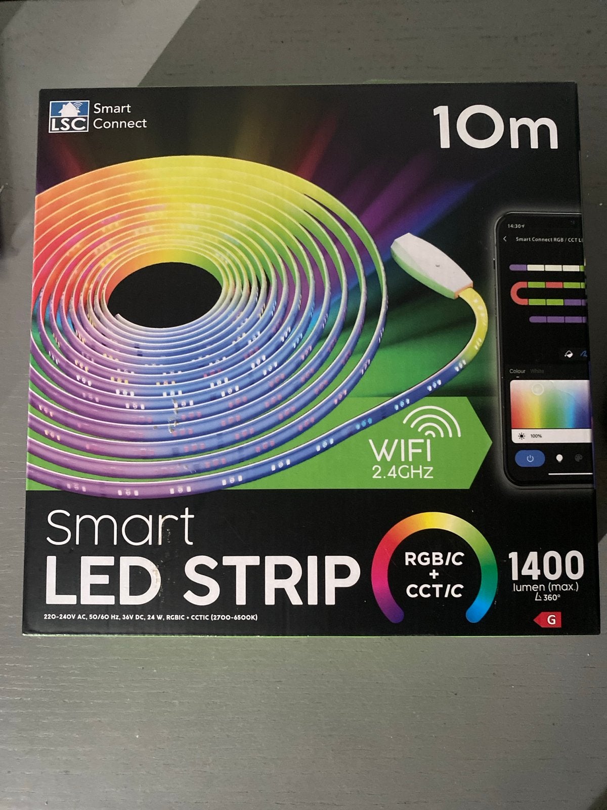 Smart LED Strip 10M - RGB/CCT, WiFi, Dimbaar, Ophalen, Overige merken, Meerkleurig, Nieuw