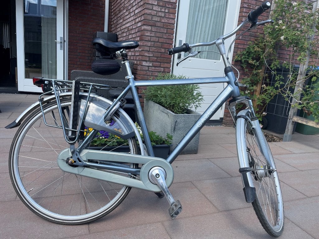 Gazelle stadsfiets - Grijs - Goede staat, Ophalen, Gebruikt, Versnellingen, 57 tot 61 cm
