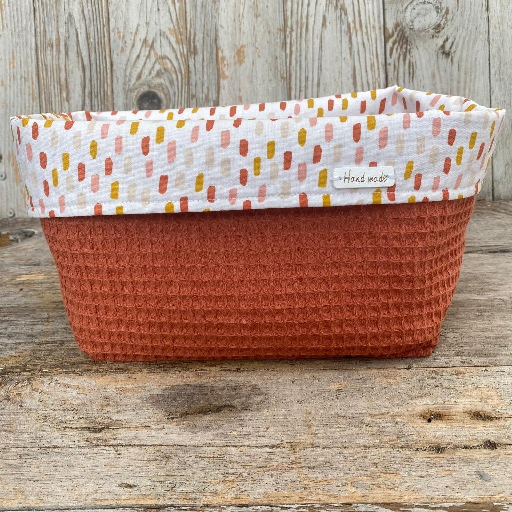 Commodemandje Roze Verfstrepen Terracotta, Info@lovelystitches.nl, Dubelspul 4, Surhuisterveen, Ophalen of Verzenden, Zo goed als nieuw