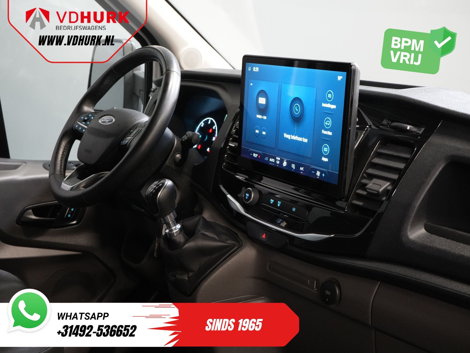 Ford Transit 2.0 TDCI 130 pk DC Dubbel Cabine Open Laadbak/, Euro 6, 4 cilinders, Wit, 11 km/l
