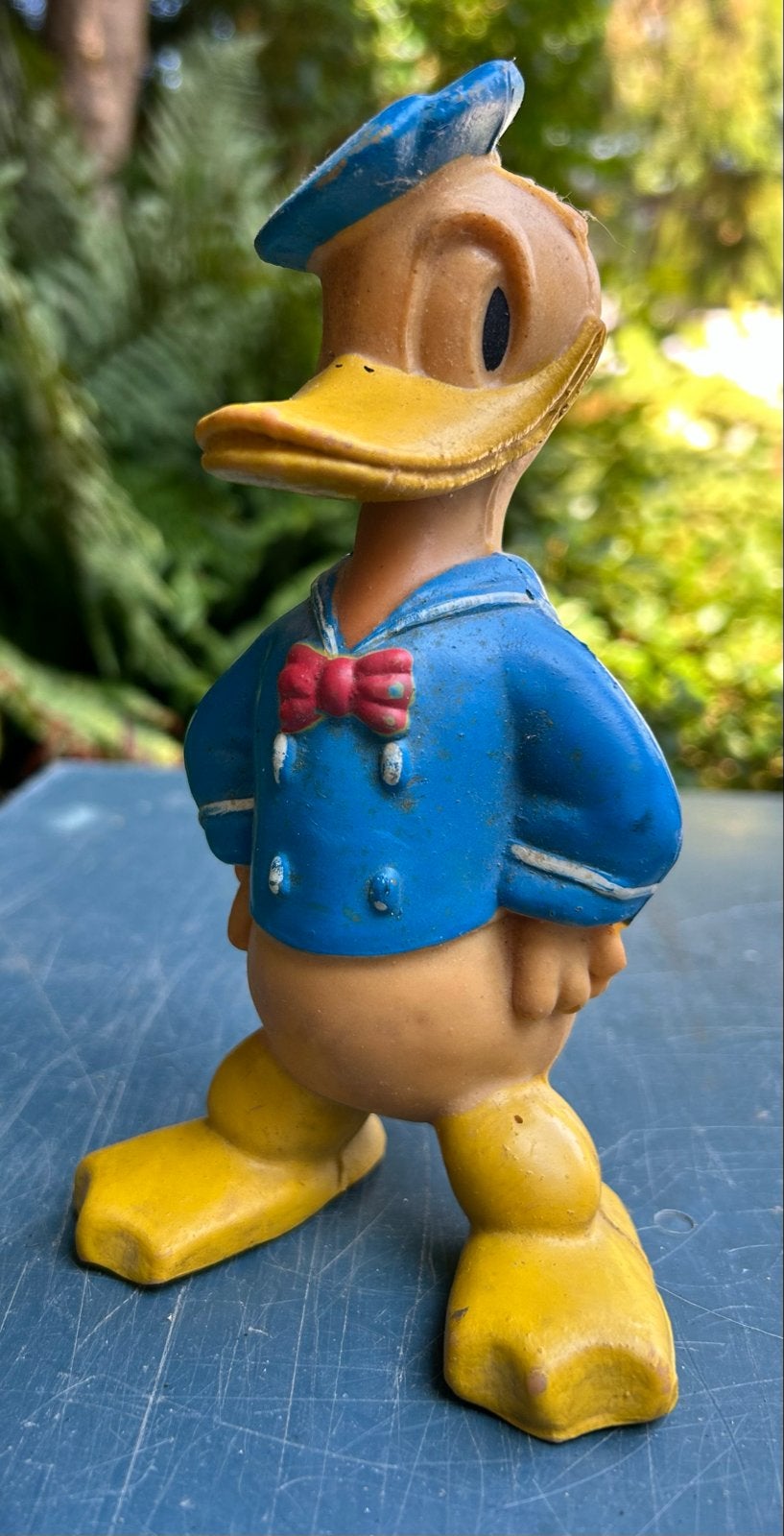 Vintage Donald Duck poppetje # 66 - Walt Disney Prod 1964, Verzamelen, Disney, Ophalen of Verzenden, Donald Duck, Gebruikt, Beeldje of Figuurtje
