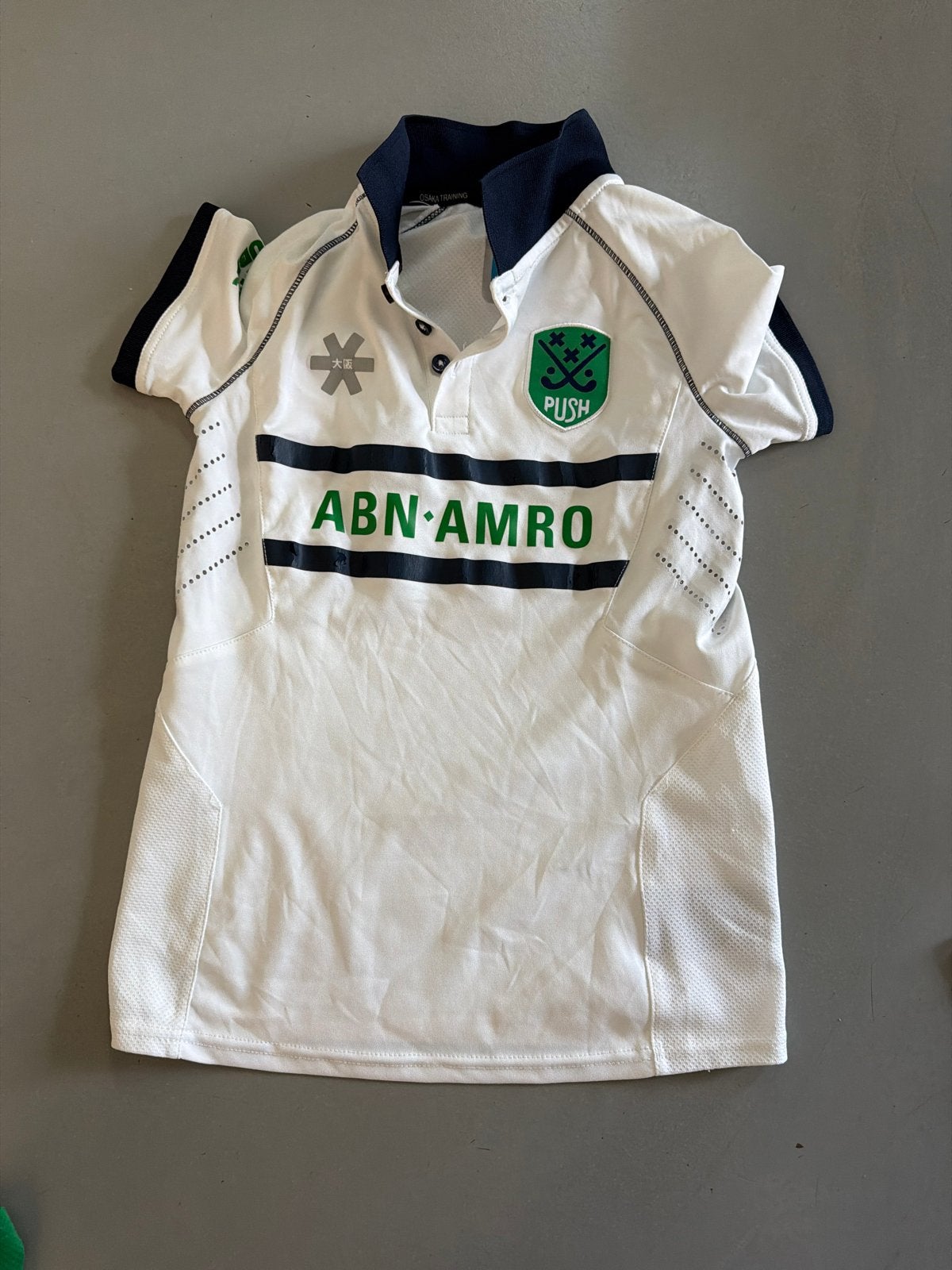 Wit hockey shirt ABN AMRO PUSH, Maat 38/40 (M), Wit, Overige typen, Ophalen of Verzenden