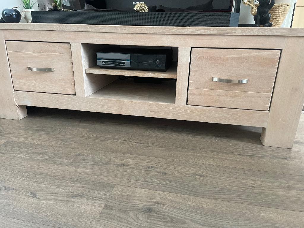 tv-meubel en ladekast, Ophalen, Zo goed als nieuw, 25 tot 50 cm, Met deur(en)