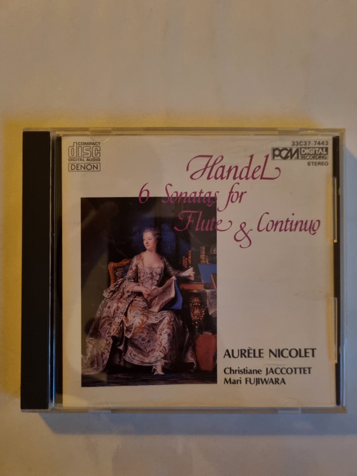 Handel/Nicolet - 6 Sonatas for flute & continuo. Cd. Japan p, Ophalen of Verzenden, Gebruikt