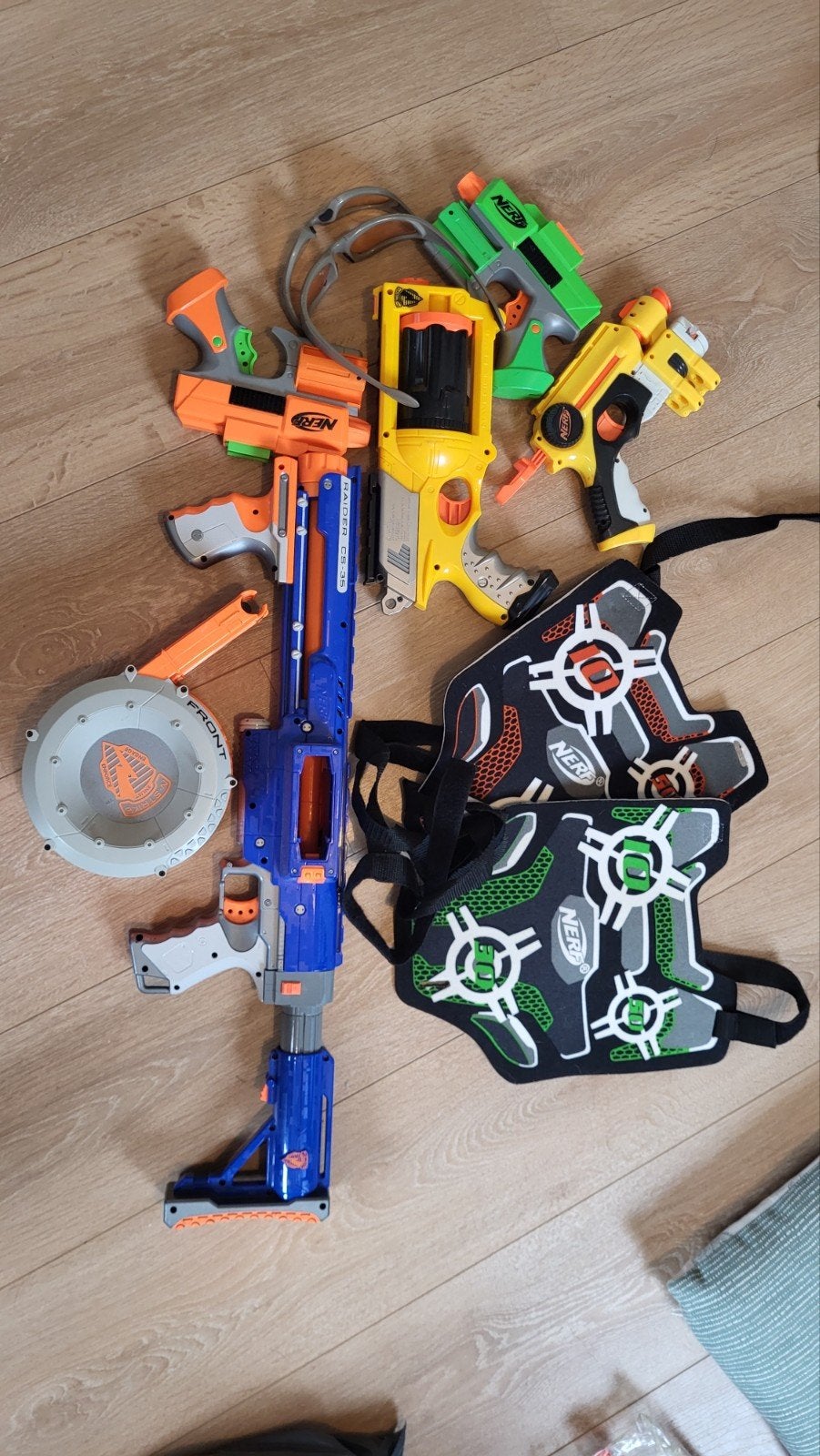 Nerf wapens, Ophalen, Gebruikt