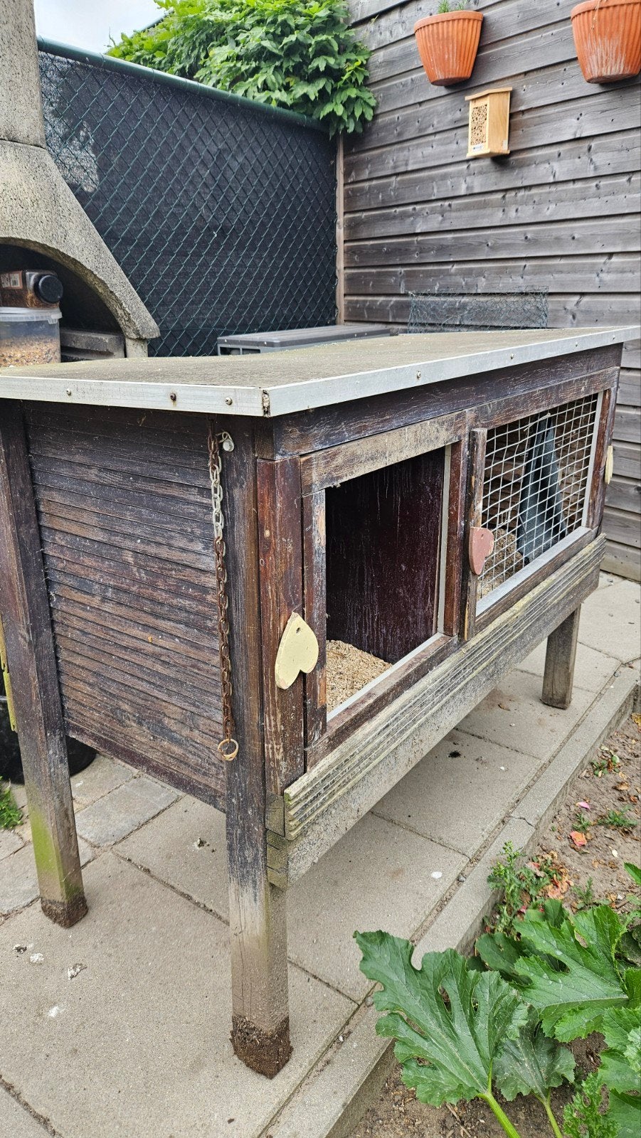 Mooi konijnen of kippenhok, Dieren en Toebehoren, Knaagdieren en Konijnen | Hokken en Kooien, Ophalen, 110 cm of meer, Hok, Minder dan 60 cm