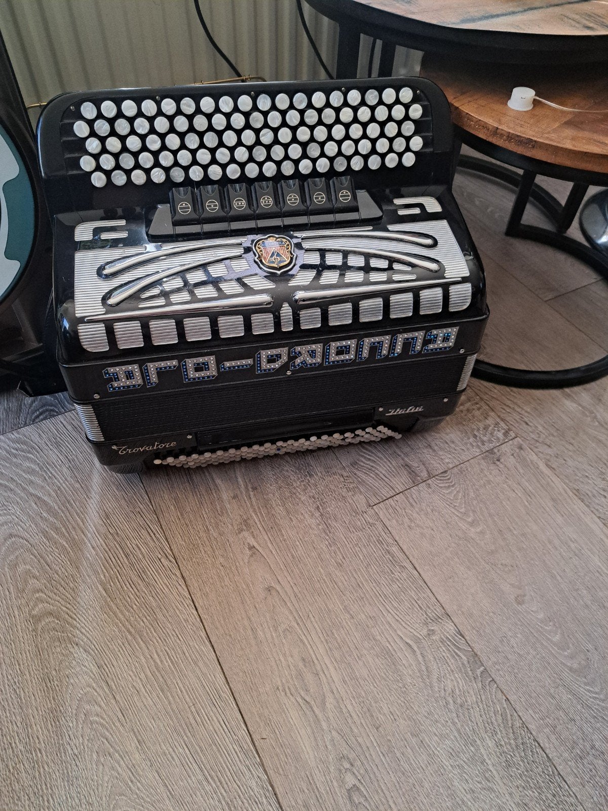 Accordeon klein model, 72-bas, Zo goed als nieuw, Met koffer, Ophalen