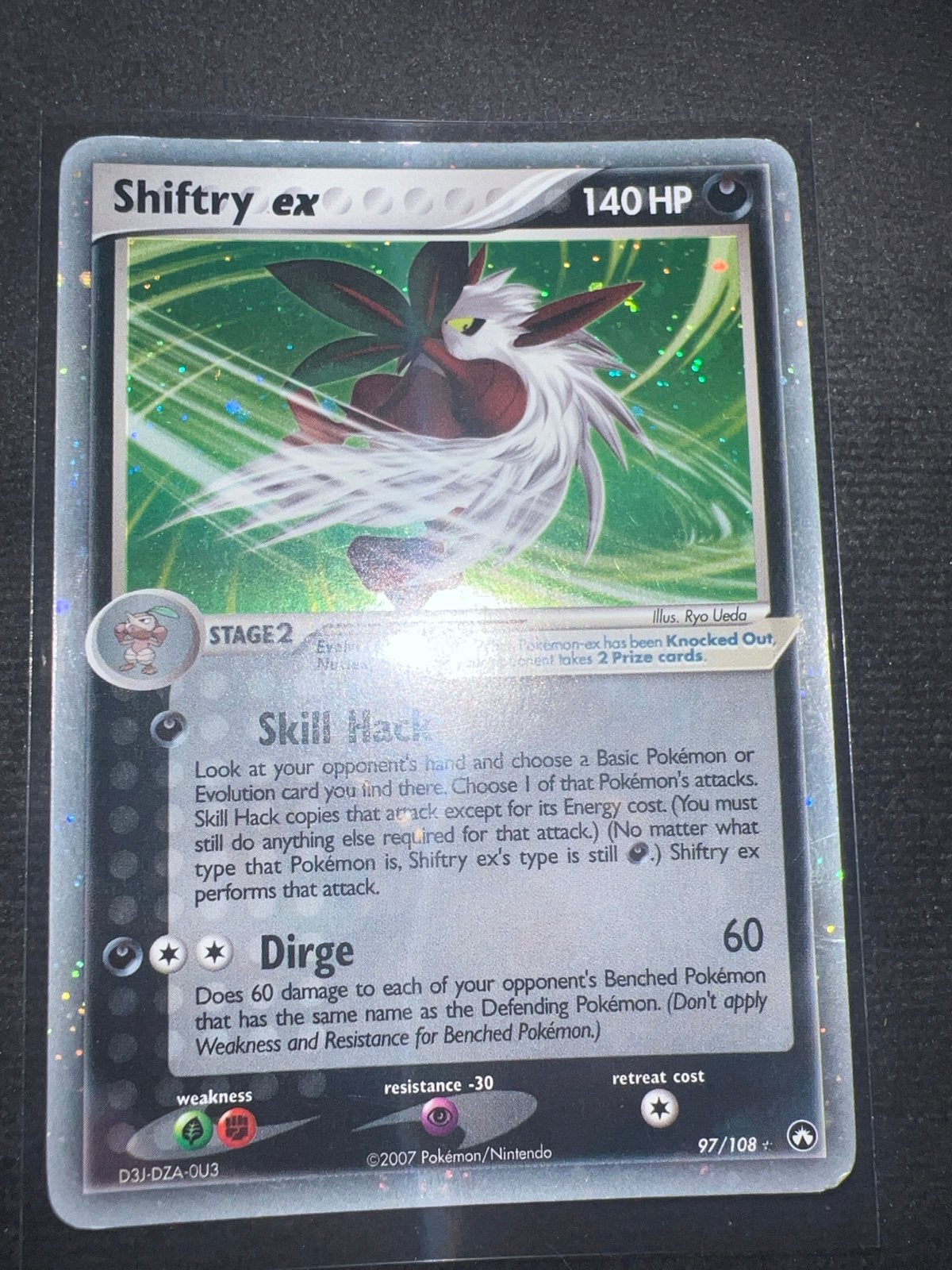 Shiftry ex 97/108 Holo Rare EX Power Keepers Pokémon Kaart, Ophalen, Gebruikt, Losse kaart, Foil