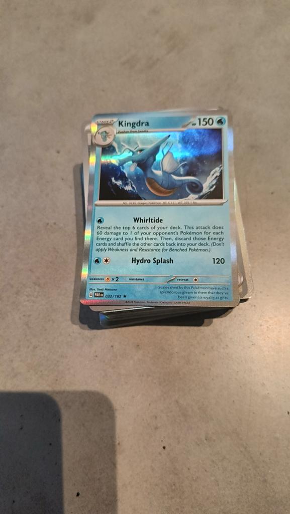 100+ Pokémon alleen Holo, reversed ( bieden mag ), Ophalen of Verzenden, Zo goed als nieuw, Meerdere kaarten, Foil
