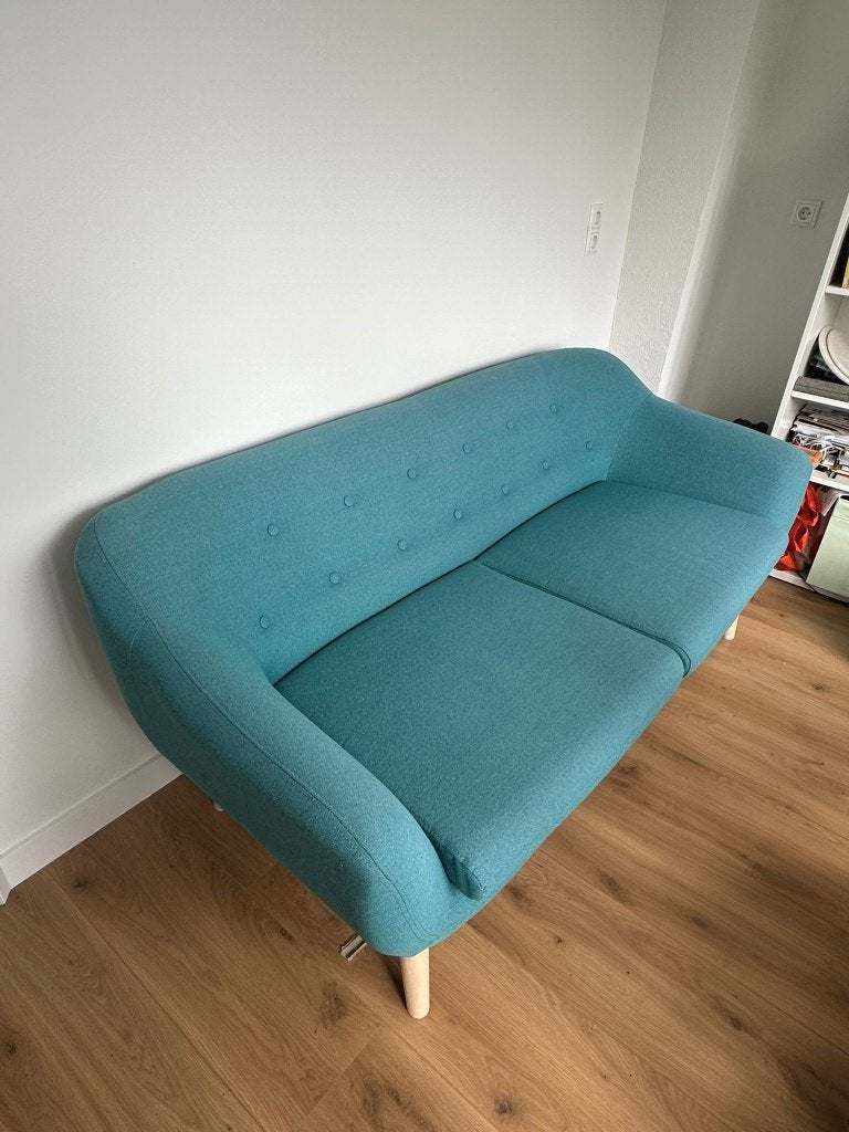 Blauwe 2.5 zits bank - Trendhopper, Ophalen, Gebruikt, 150 tot 200 cm, Tweepersoons