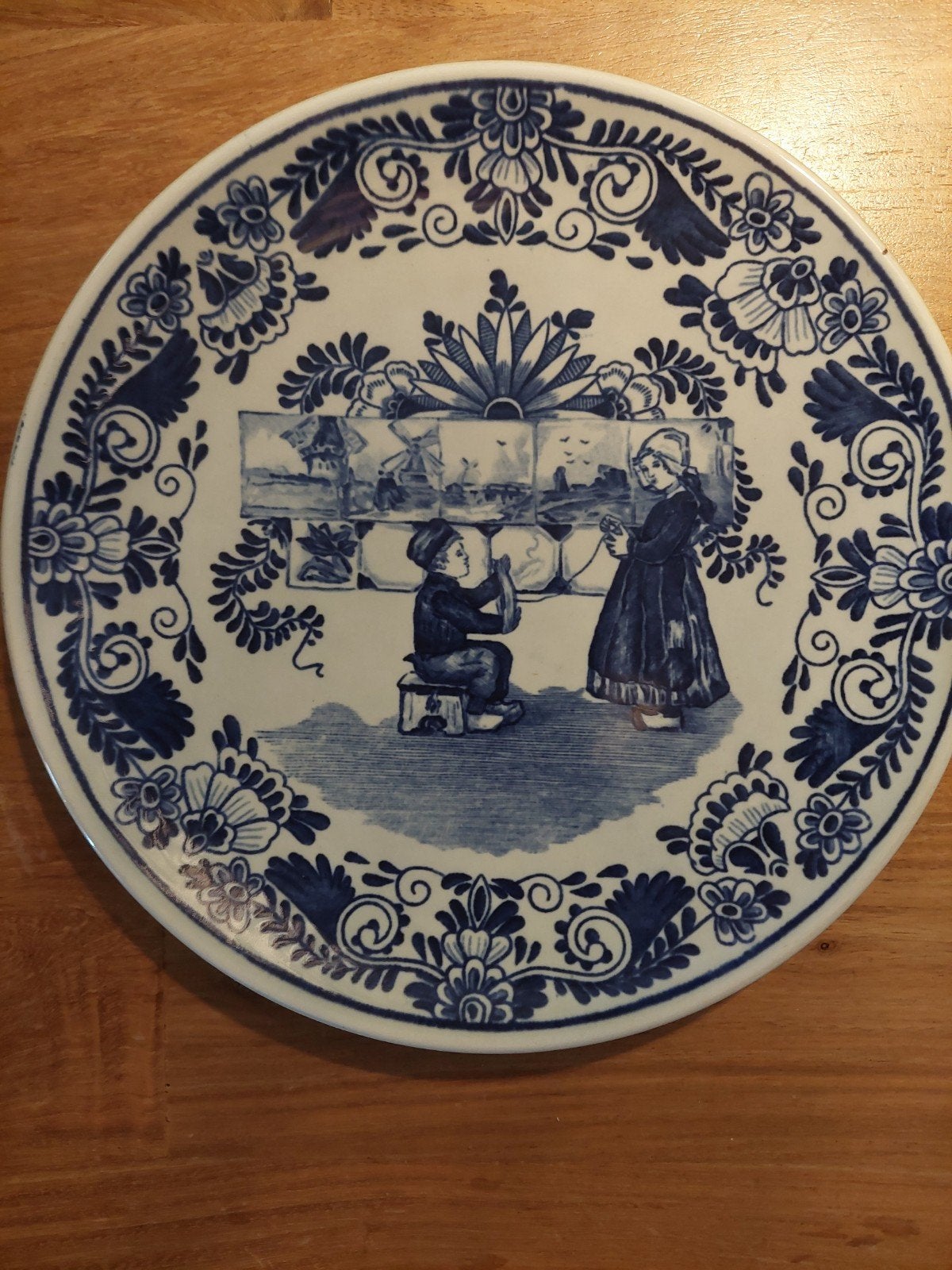 Delfts Blauw wandbord Petrus Regout & Co Maastricht, Ophalen