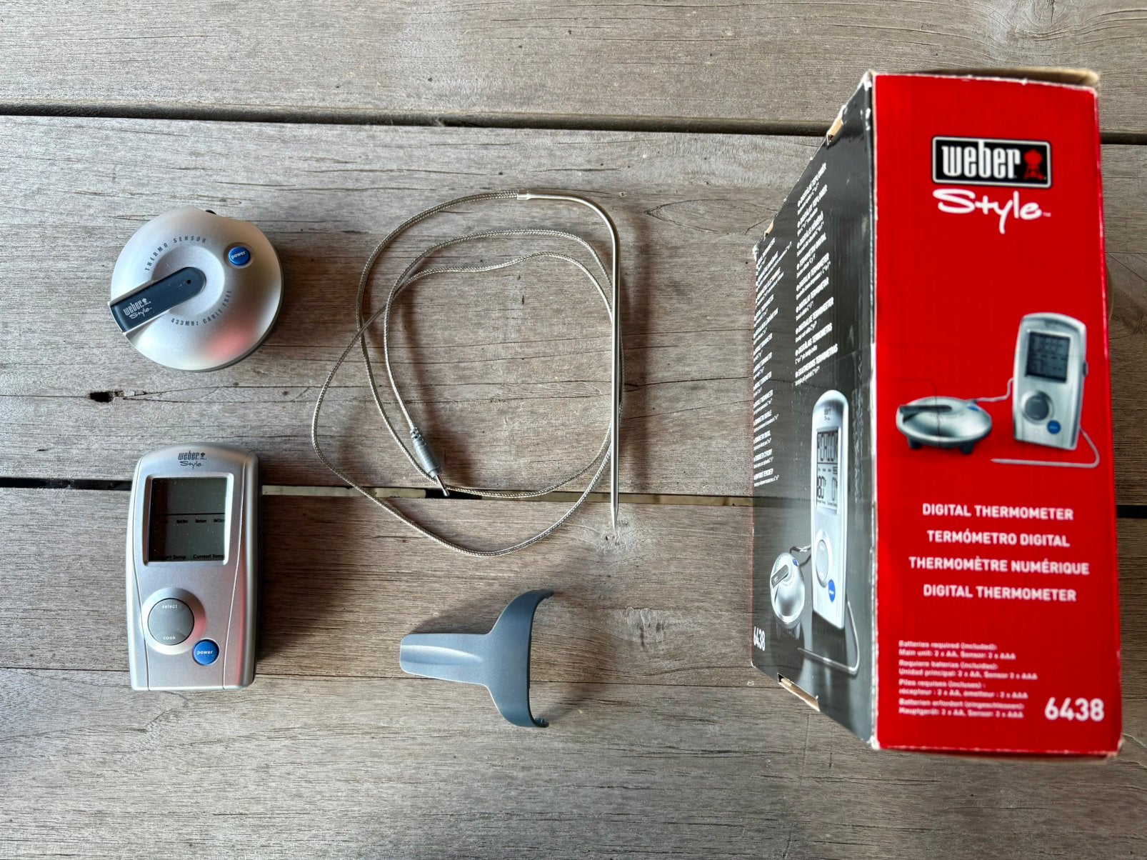 Weber digitale thermometer draadloos voor bijv. bbq, Ophalen, Zo goed als nieuw