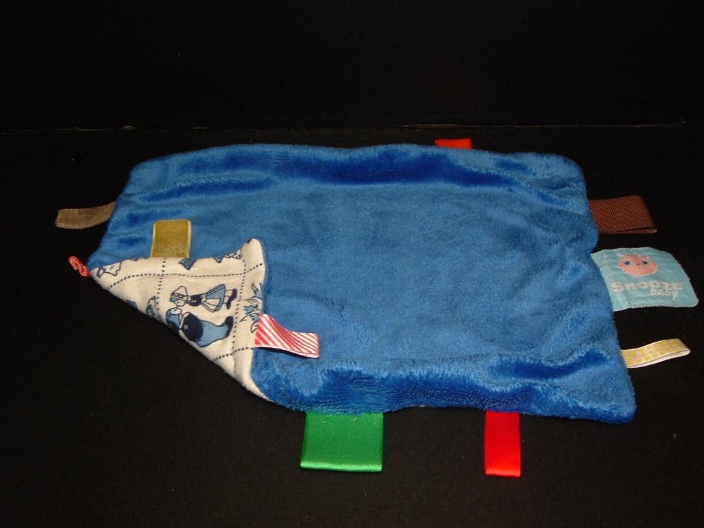 SNOOZEBABY DUTCH DESIGN VELOURS BLAUW MET WIT/BLAU, Verzenden, Nieuw, Overige typen