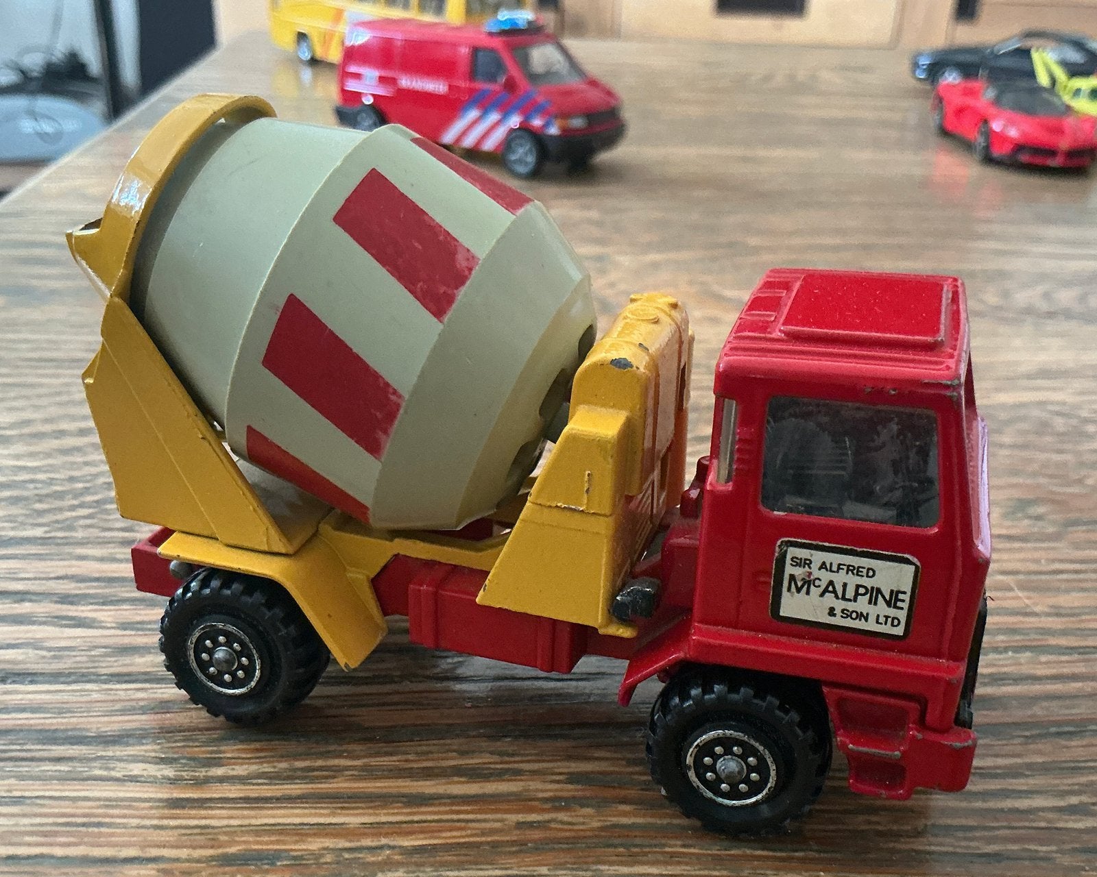 Oude Matchbox Lesney Bedford vrachtwagen cementwagen, Ophalen of Verzenden, Zo goed als nieuw, Bus of Vrachtwagen