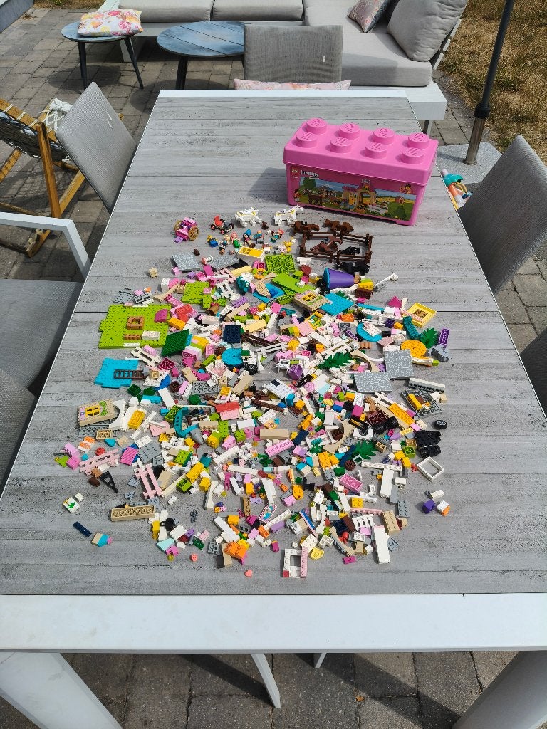 grote verzameling Lego bijna 2 kilo aan sets in opbergdoos, Compleet, Gebruikt, Overige thema's, Lego