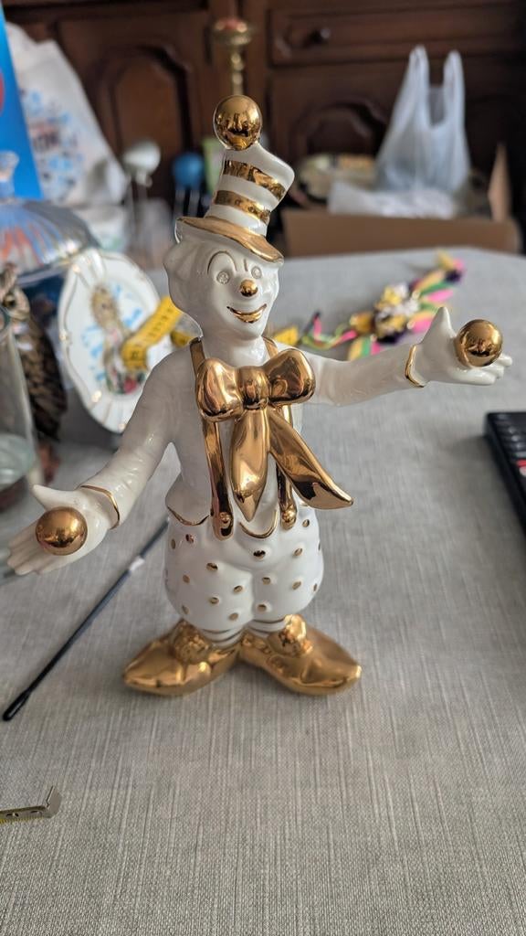 Bastiani Clown Beeldje met Swarovski Steentjes, Verzamelen, Beelden en Beeldjes, Ophalen of Verzenden, Zo goed als nieuw, Mens
