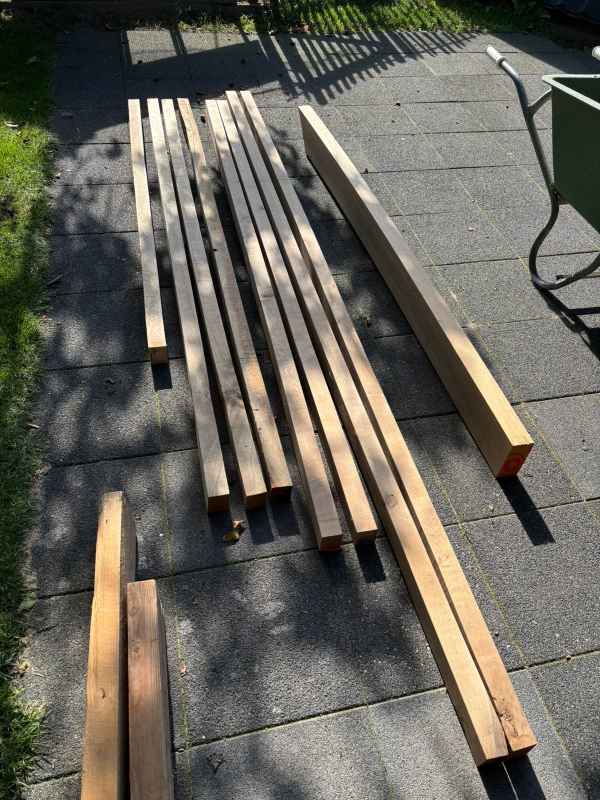 Eiken balken kepers, Ophalen, Nieuw, 250 cm of meer, Balken