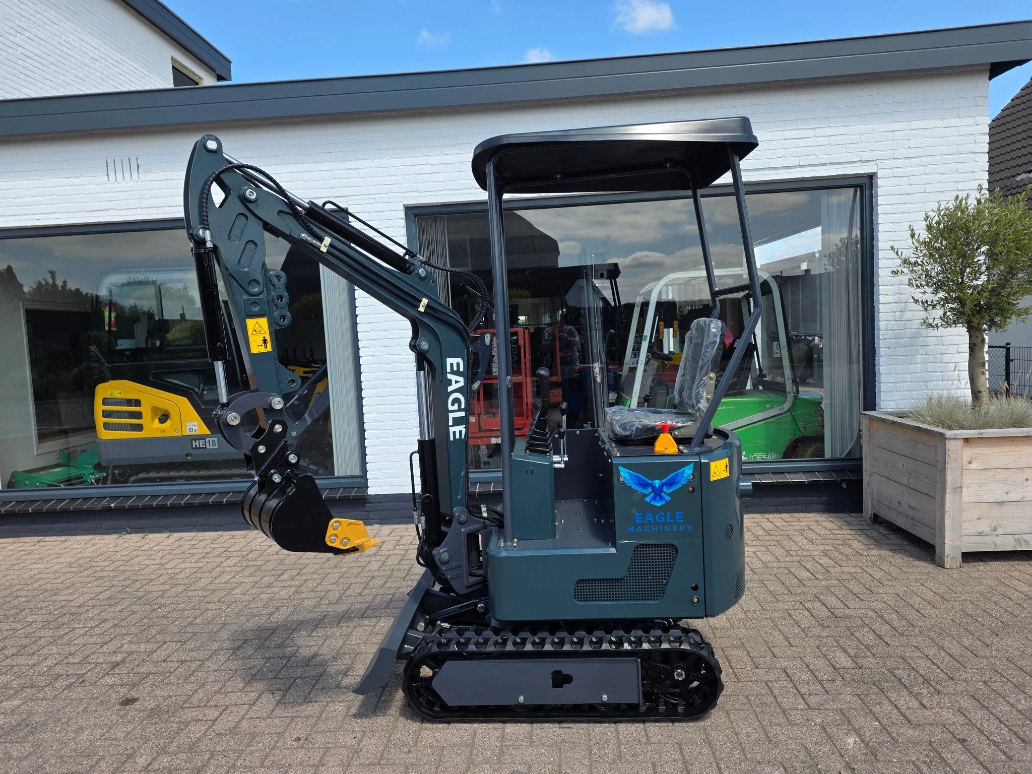 Eagle Italië graafmachine minigraver 1 tons snelwissel knik, Graafmachine