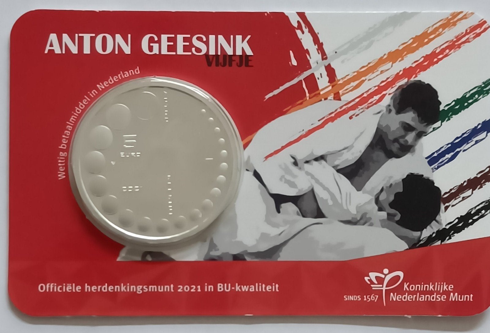 Anton Geesink Vijfje (BU-kwaliteit), Ophalen, 5 euro