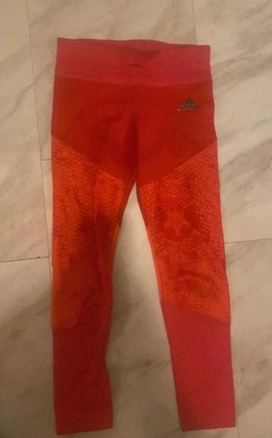 Adidas sportbroek fel neon oranje voor meisjes - Maat S, Ophalen of Verzenden, Gebruikt, Meisje