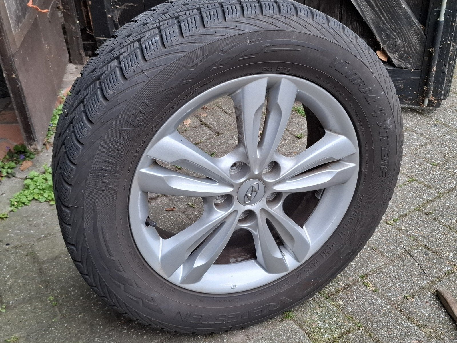 lichtmetalen velgen R17  winterbanden Hyundai Tucson i35, Ophalen, Gebruikt, Banden en Velgen, 17 inch