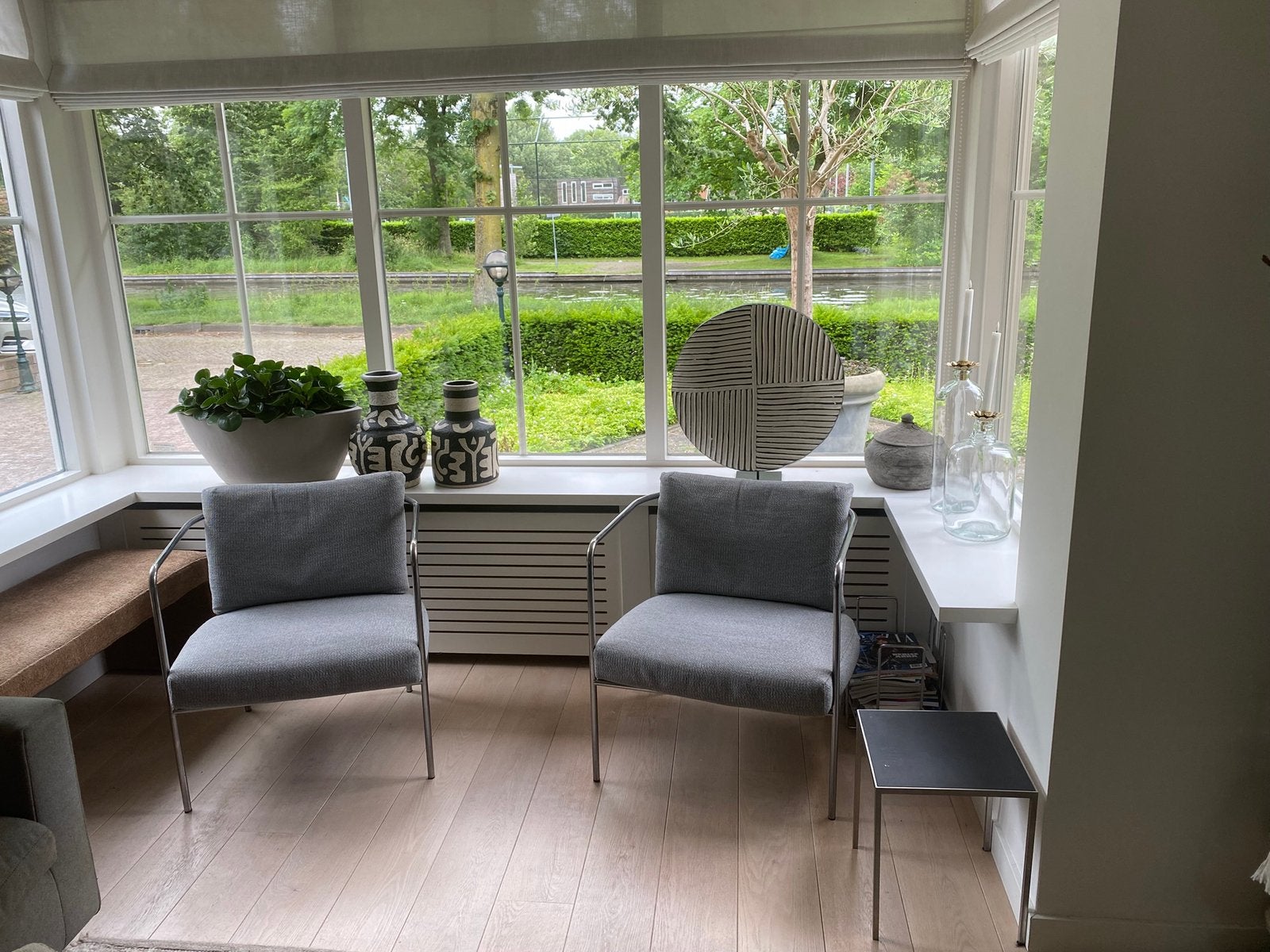 Mooie designstoelen te koop wegens verhuizing, ophalen, Ophalen, Twee, Zo goed als nieuw, Stof
