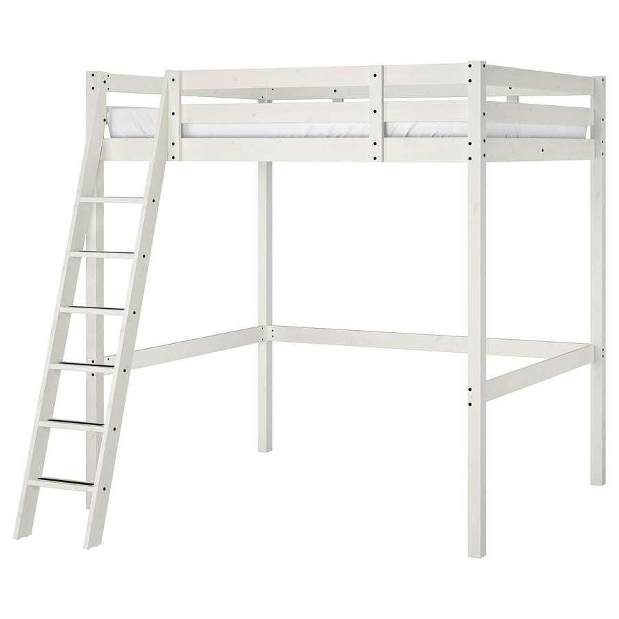 2x STORÅ Frame hoogslaper, wit gebeitst, 140x200cm IKEA zgan, Huis en Inrichting, Slaapkamer | Stapelbedden en Hoogslapers, Ophalen