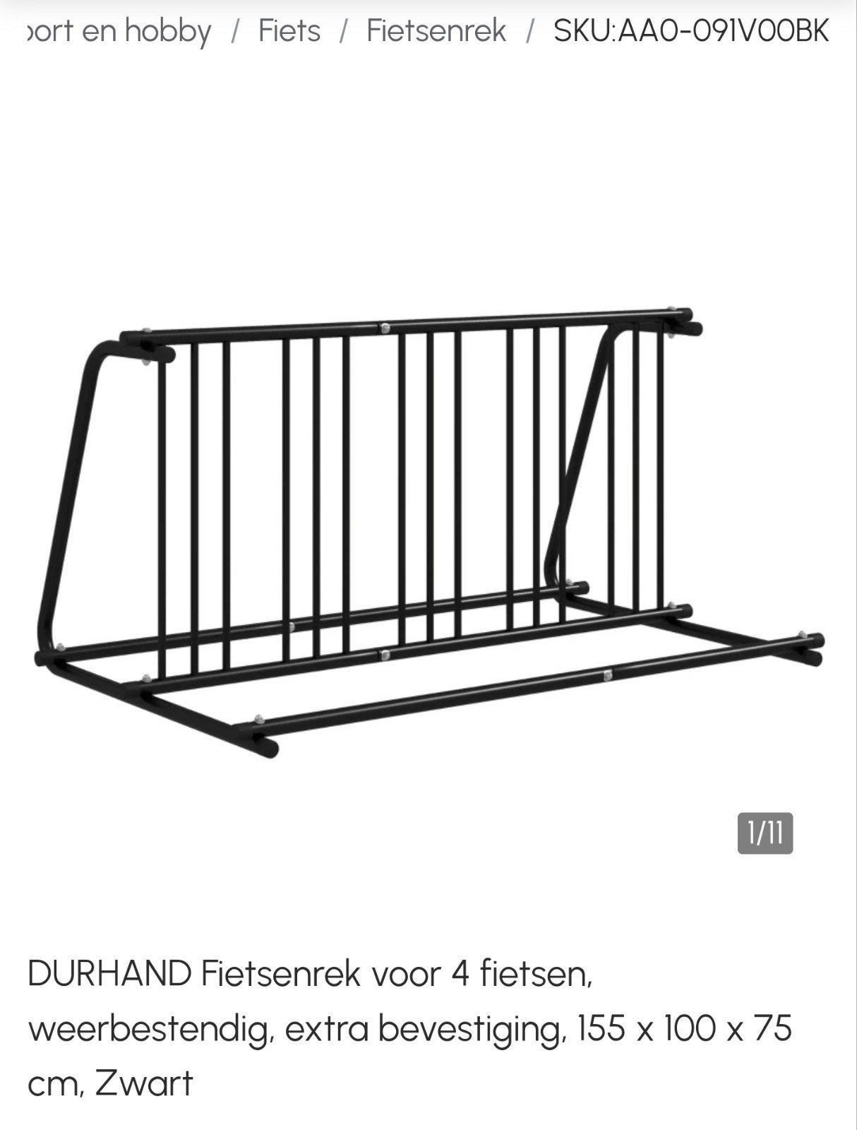 DURHAND FIETSENREK NIEUW, Ophalen, Nieuw