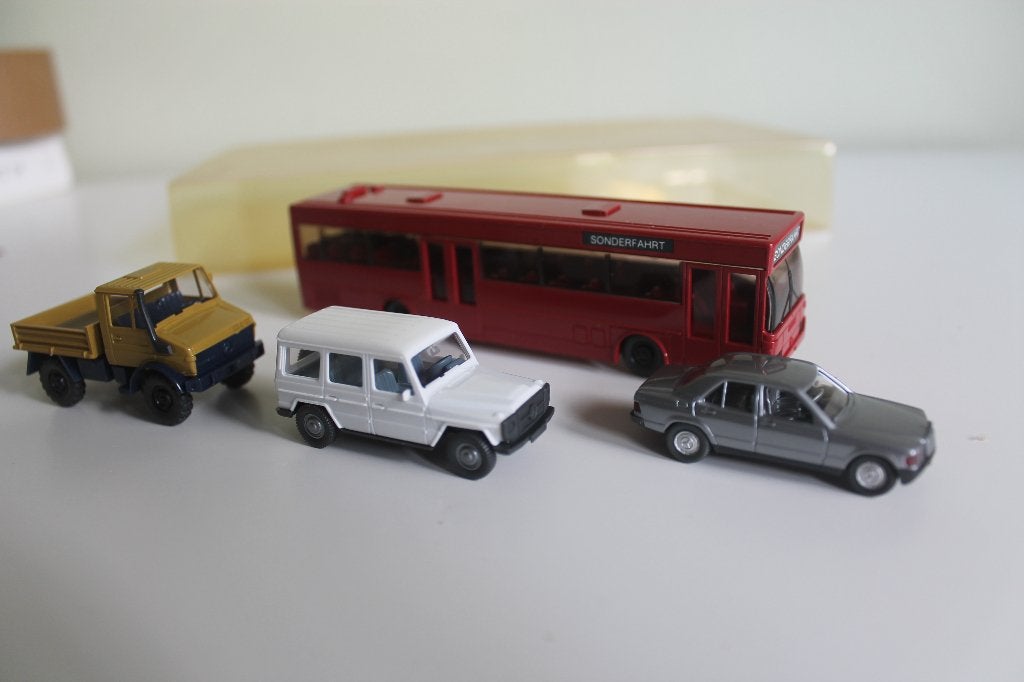 Wiking Mercedes set 263, Ophalen of Verzenden, Zo goed als nieuw, Bus of Vrachtwagen, Wiking