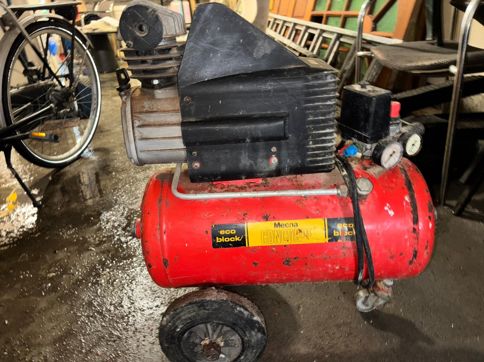 Mecha Concorde Compressor XR 200, Ophalen, Gebruikt, 6 tot 10 bar, Minder dan 200 liter/min