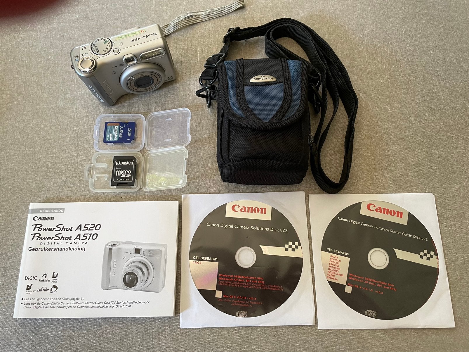 Canon PowerShot A520 compact camera, Ingebouwde flitser, Canon, 4 megapixels, Ophalen of Verzenden