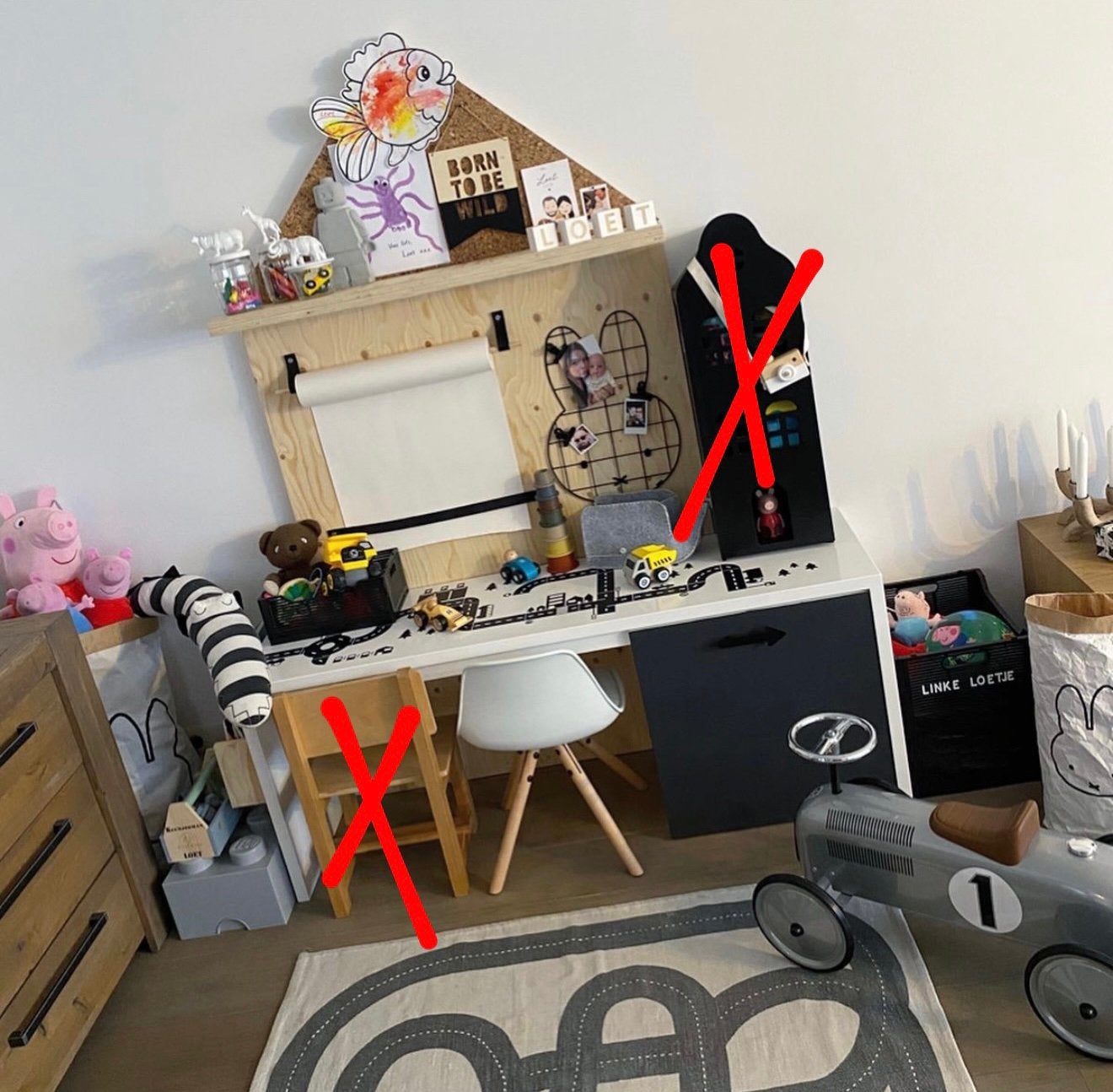 Speelhoekje - speel meubel - kinderhoekje - kinderbureau, Ophalen, Zo goed als nieuw