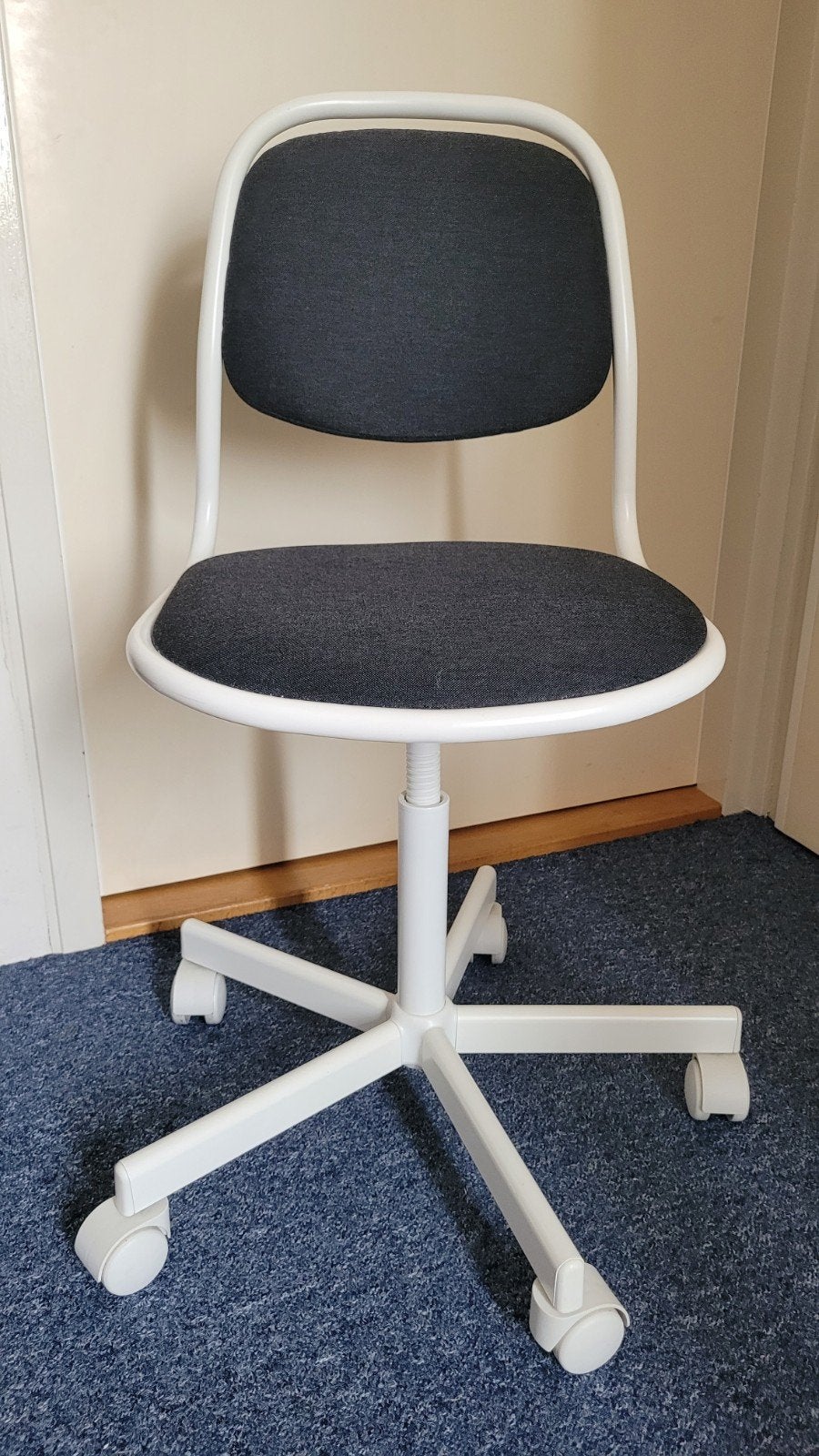 IKEA ÖRFJÄLL Kinder Bureaustoel - Wit/Donkergrijs, Ophalen, Gebruikt, Wit