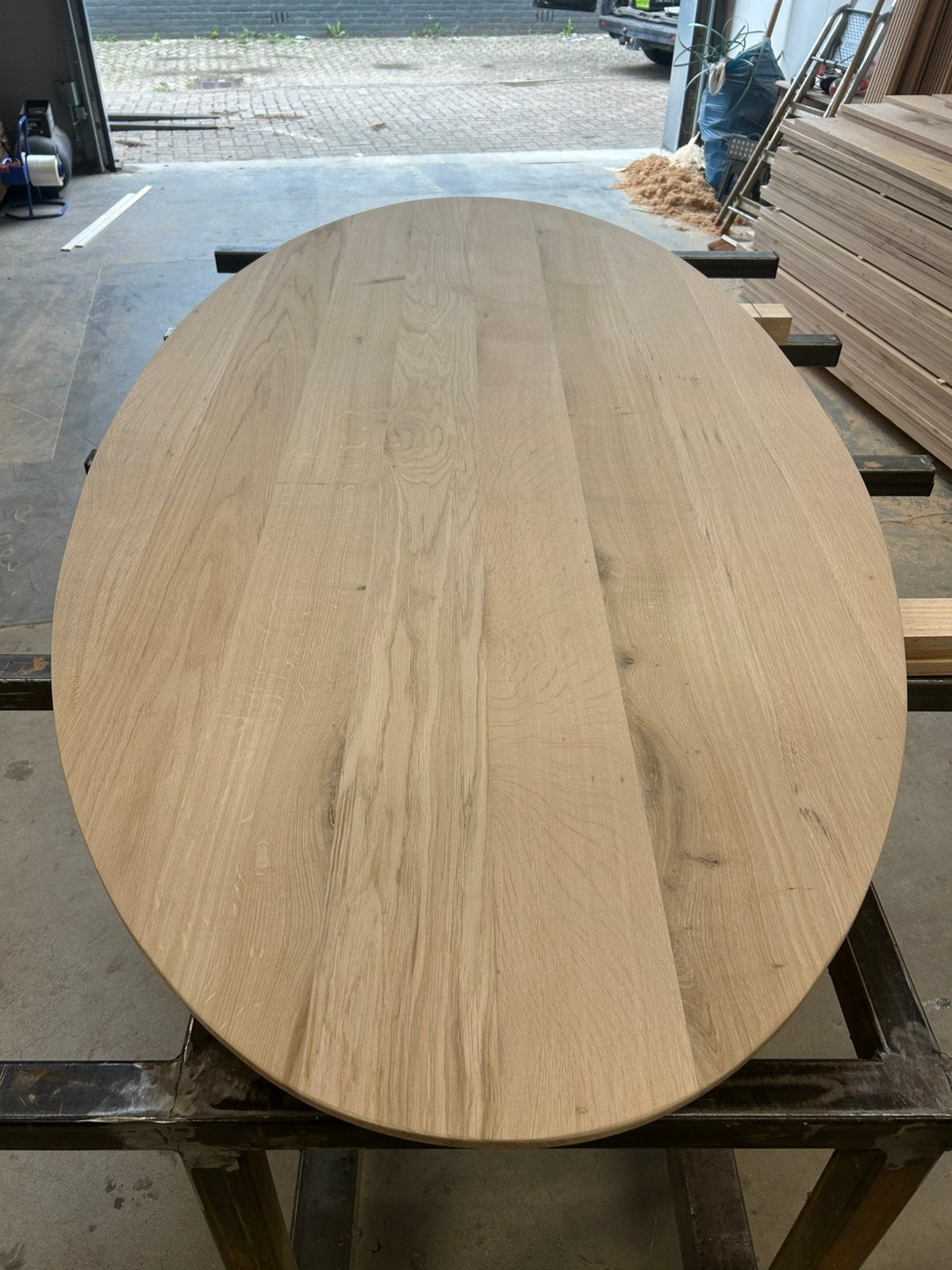 Eiken tafel, paneel, vensterbanken, latten maatwerk te koop, Doe-het-zelf en Verbouw, 20 tot 50 mm, Nieuw, Ophalen of Verzenden