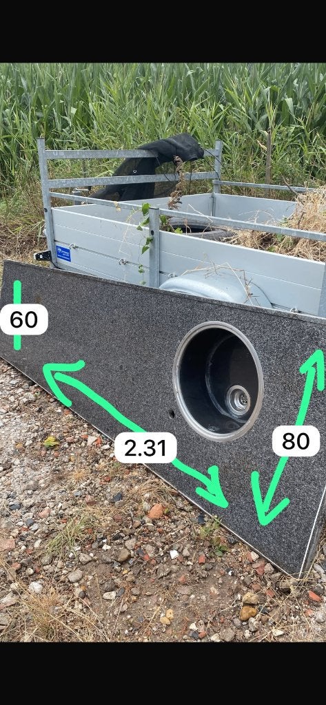 Aanrechtblad, Ophalen, Gebruikt, 75 cm of meer, 200 cm of meer