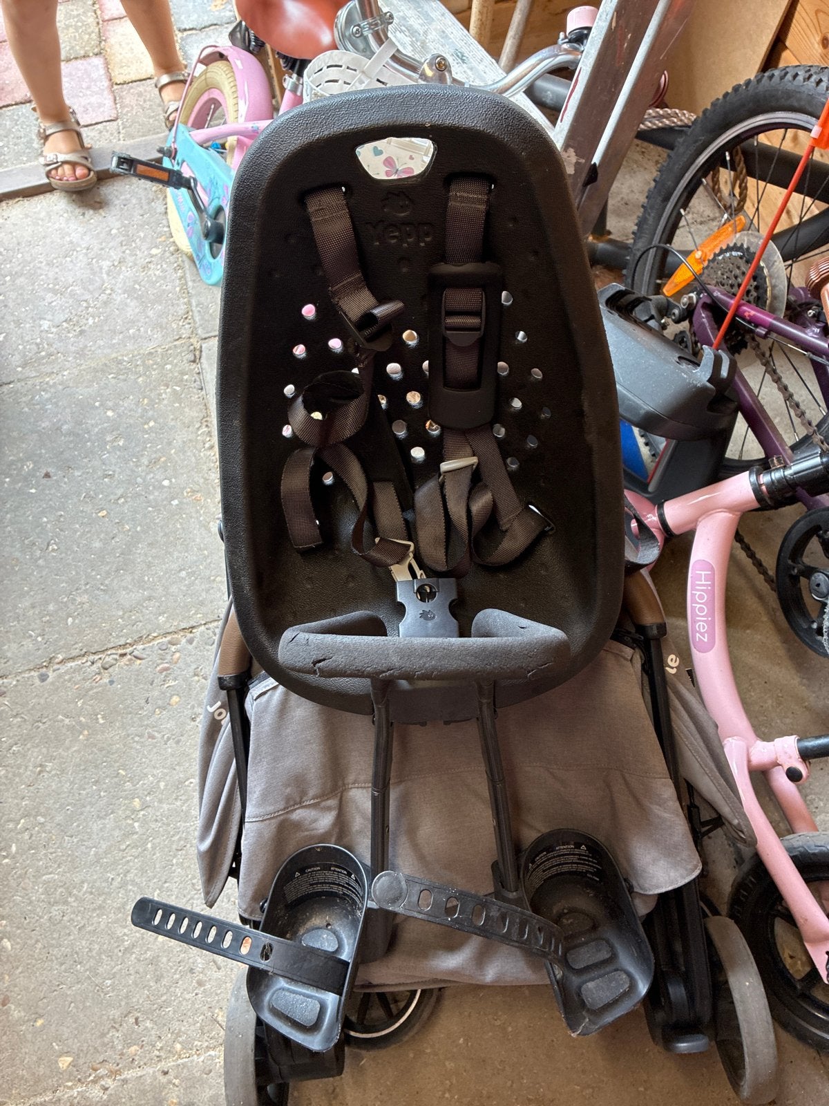 Thule Yepp voorzitje met windscherm, Ophalen, Voetsteuntjes, 0 t/m 18 kg, Voorzitje