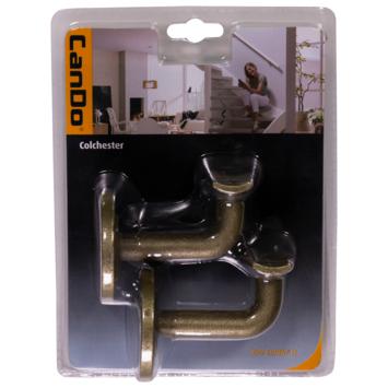 CanDo leuninghouder Colchester Oud Brons (2 stuks) (13), Ophalen, Nieuw, Minder dan 10 m², Overige typen