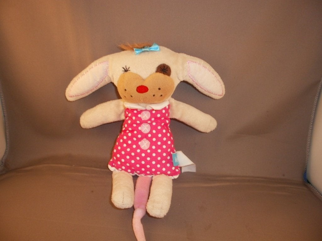 lief lifestyle hond Hannie roze gestipt wit jurkje/lijf 25cm, Overige merken, Nieuw, Middelgroot (20 tot 80 cm), Met label