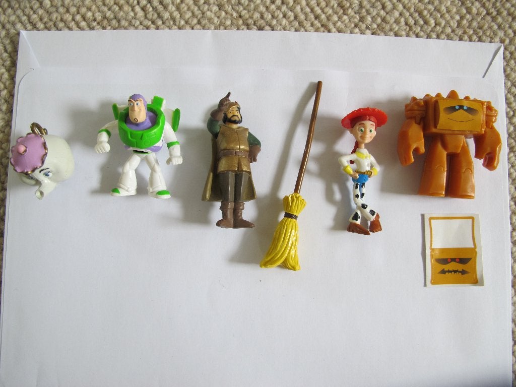 AH spaaractie figuren – Disney Toy Story Belle en het Beest, Ophalen of Verzenden, Overige figuren, Zo goed als nieuw, Beeldje of Figuurtje