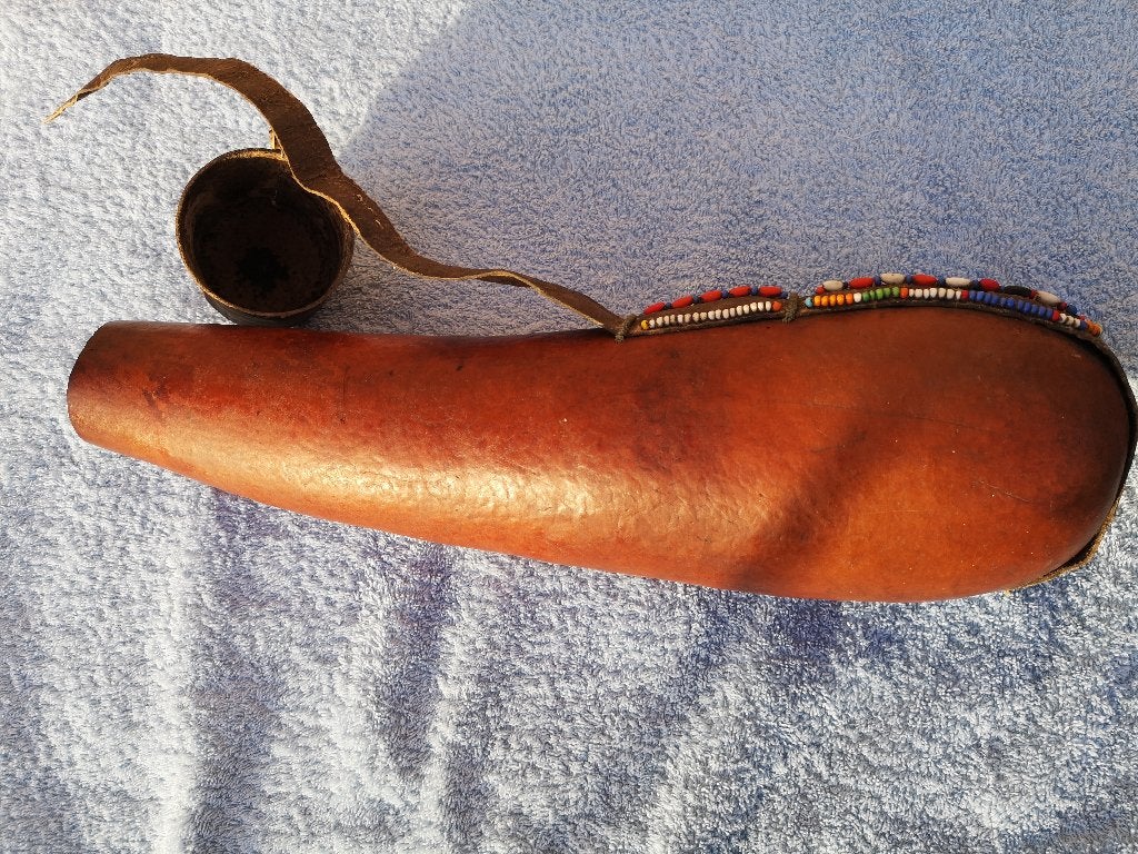 kalenjin of maasai melkkalabas,kenia ,afrika, Antiek en Kunst, Kunst | Niet-Westerse kunst, Ophalen of Verzenden
