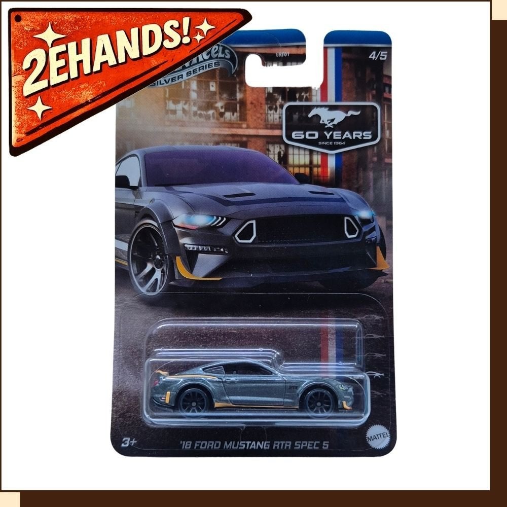 Hot Wheels '18 Ford Mustang RTR Spec 5 #4/5 Mustang 60 Years, Mattel, Mattel, Ophalen of Verzenden, Zo goed als nieuw