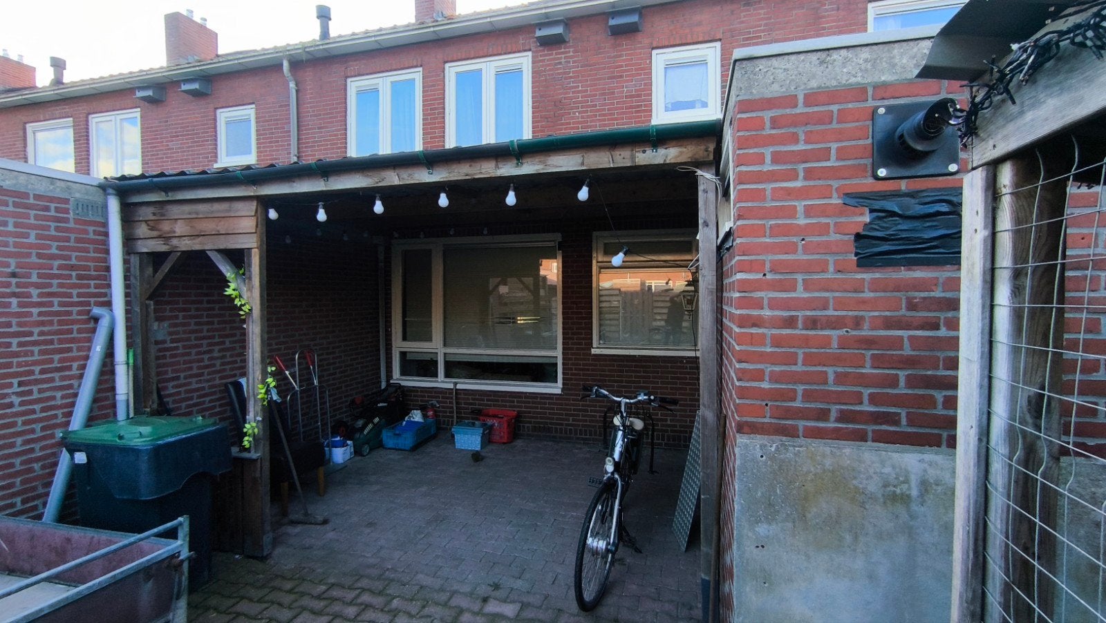 Gebruikte dakplaten en houten balken voor overkapping, Ophalen of Verzenden, Gebruikt