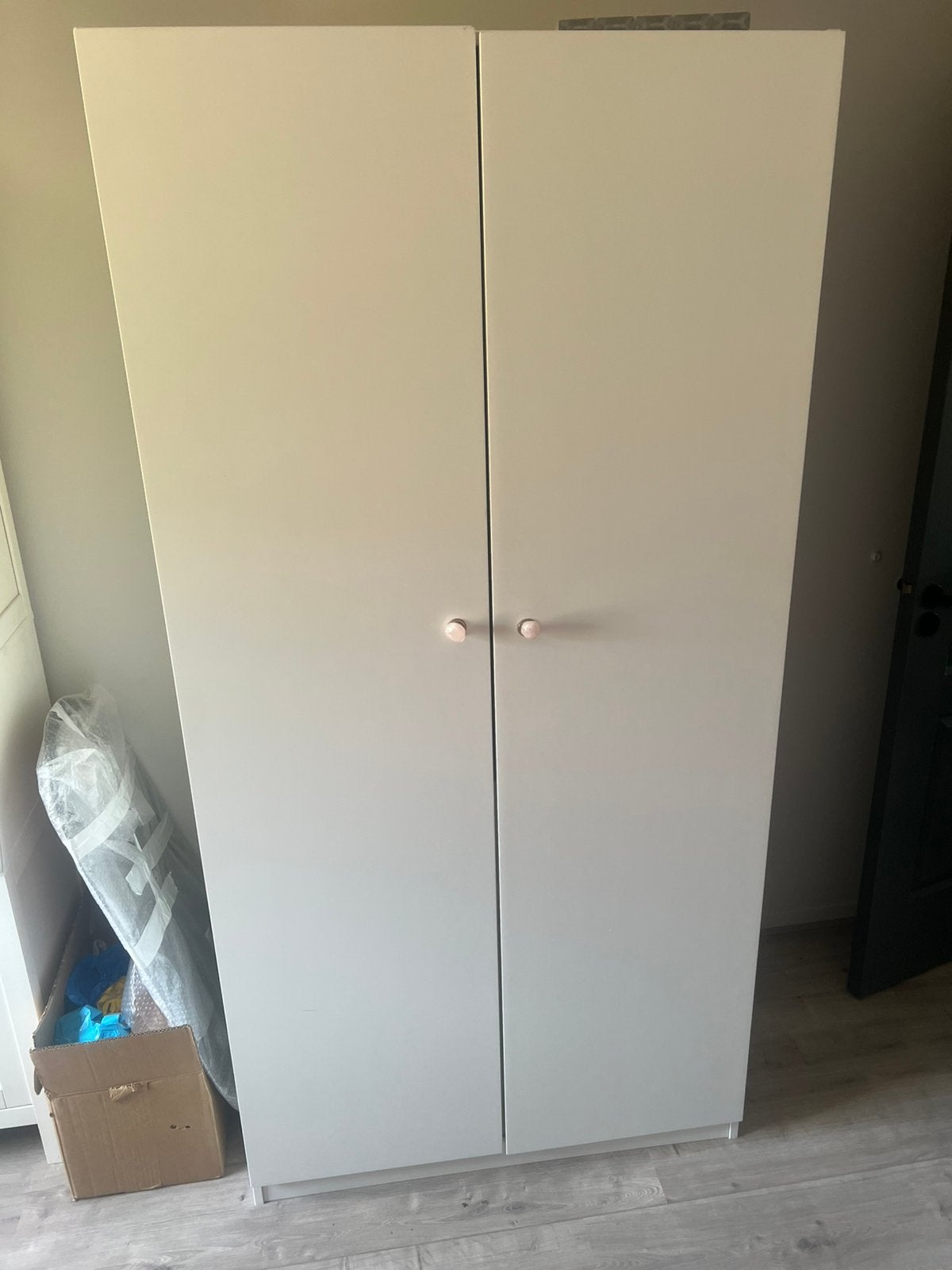 Klerenkast - Kledingkast met binnenspiegel, Ophalen, 50 tot 100 cm, Zo goed als nieuw, 150 tot 200 cm