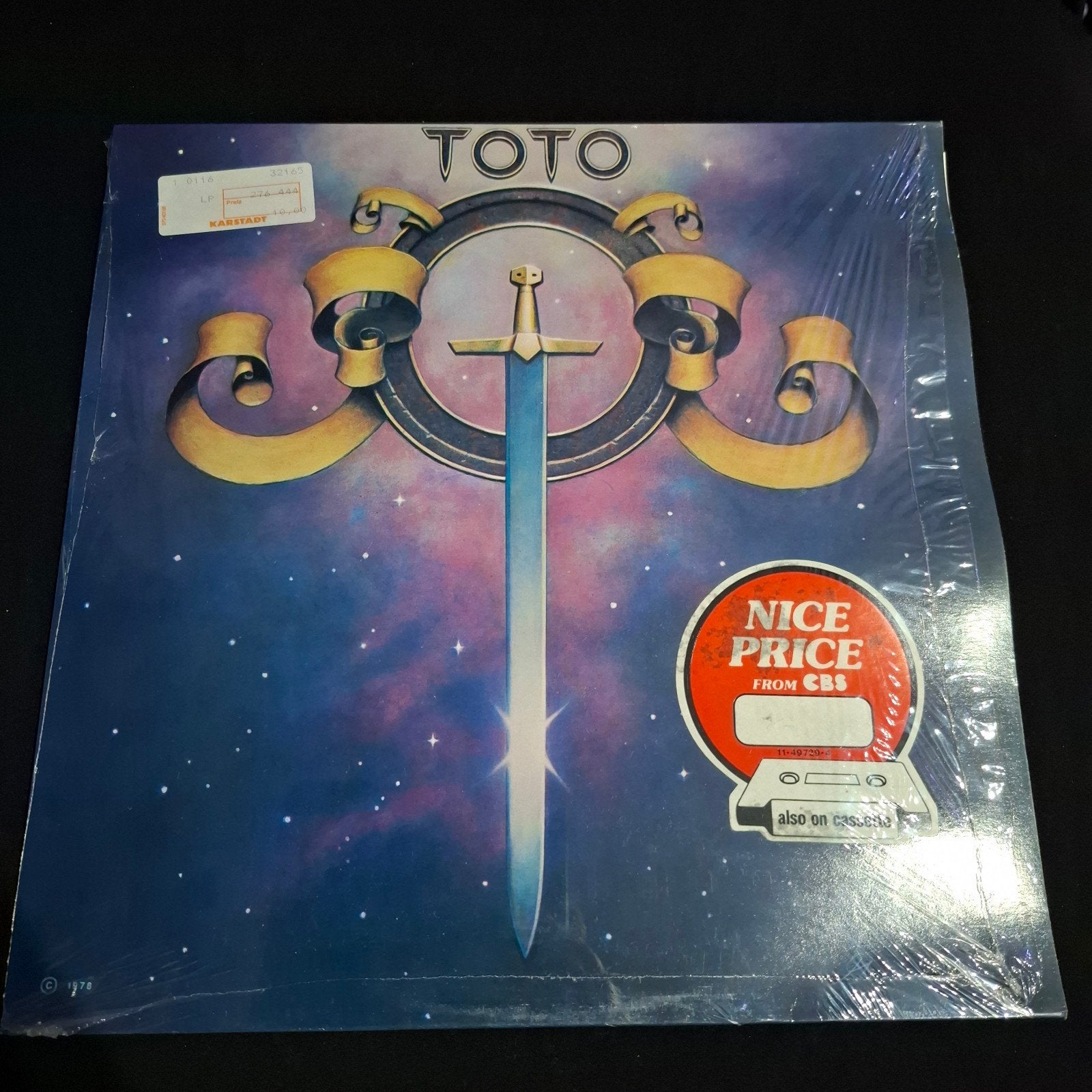 Toto (1978) LP Album met Hype Sticker, Cd's en Dvd's, Vinyl | Rock, Ophalen of Verzenden, Gebruikt, 12 inch, Poprock