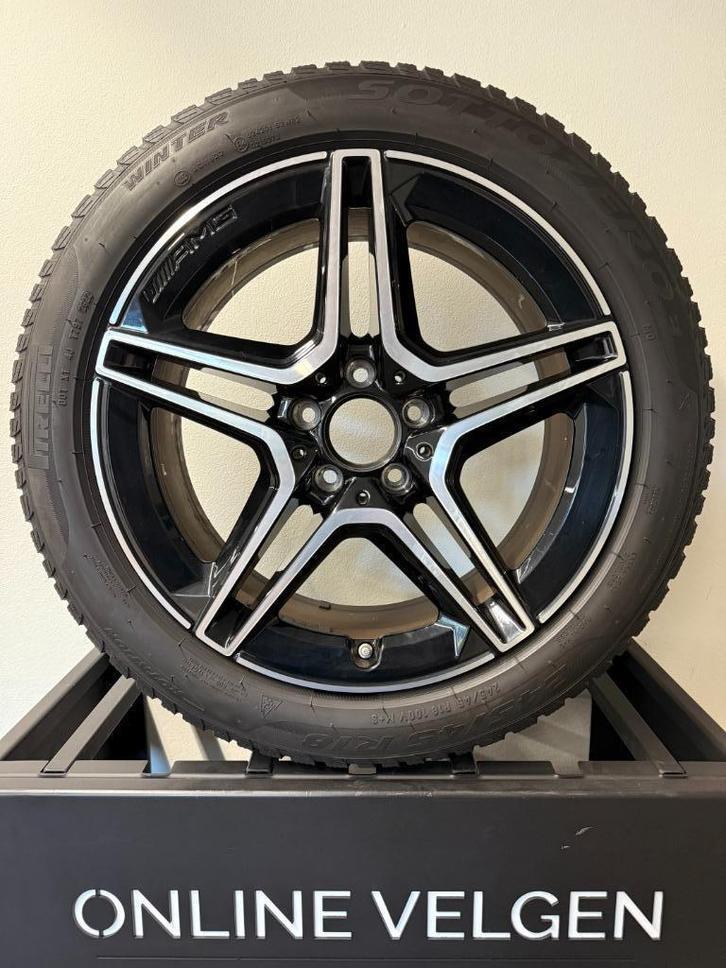 Winter Set Originele 18 inch Mercedes E klasse W213 + banden, Auto-onderdelen, Banden en Velgen, Banden en Velgen, Winterbanden